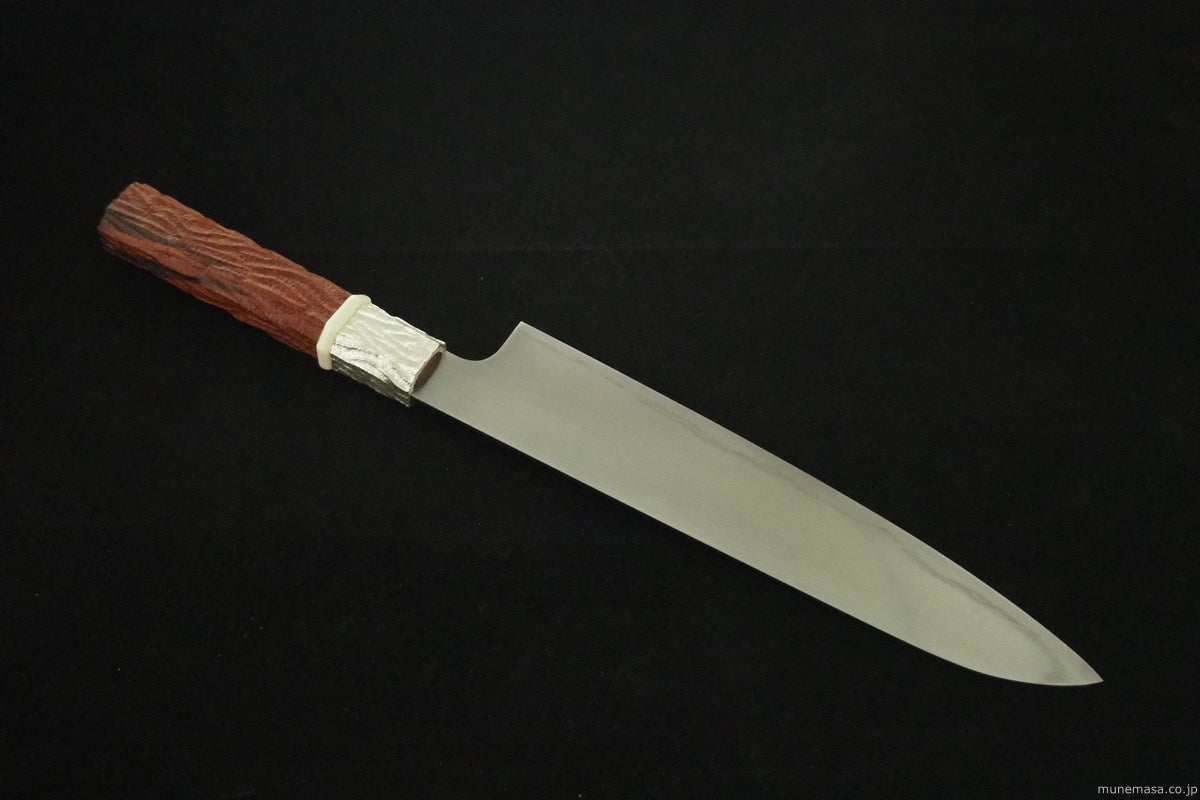 玉鋼 牛刀８寸(240㎜) 刀匠・小澤 茂範作 Gyuto 240mm Swordsmith