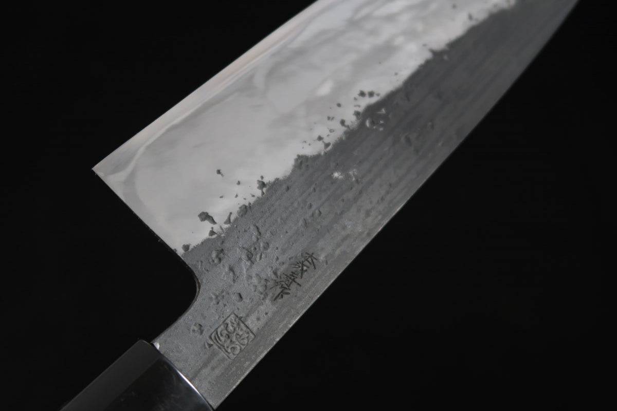 藤(とう) 牛刀 切付型 240㎜・両刃 藤(Tou) Gyuto Kiritsuke Style 240